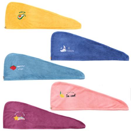 5 stk. Hurtigtørkende Hår Absorberende Håndkle Turban Wrap Myk Dusj