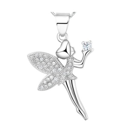 Halsband med trollslända silverfärgad present smycke student