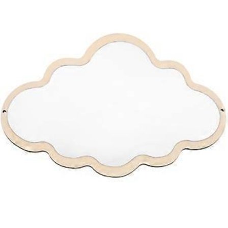 Boligindretning Børnesikkerhedsspejl Børnespejl Skyformet Spejl Børneværelsesspejle Klistermærker