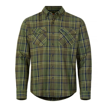 Nordic Hawk Vartorp LS Flannel Shirt Men Men long-sleeved shirts Green S