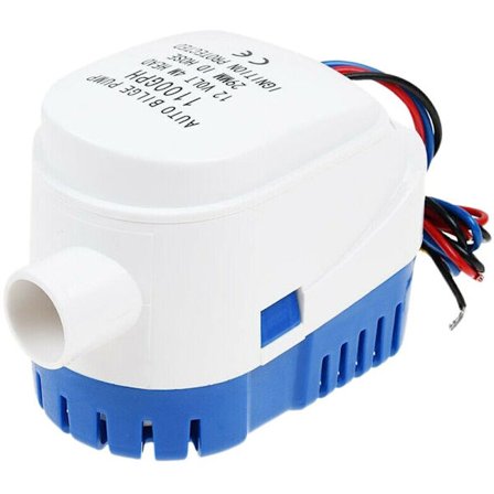 12V 1100GPH Marine Båd Automatisk Lænsepumpe RV Automatisk Nedsænkelig Pumpe
