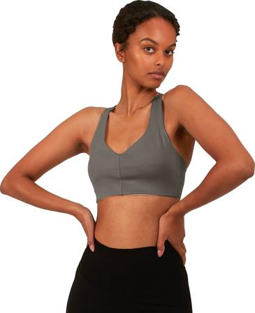 Stay in Place Veda Strap Sports Bra Women undergarment Grey L