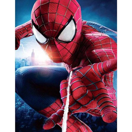 5D DIY digitaalinen puku timanttimaalaus, sarjakuva Spiderman kristalli täysi timantti 12X16 tuumaa