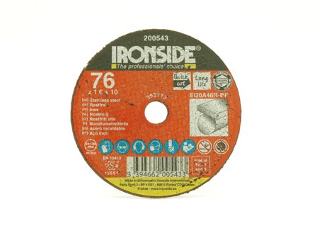 Ironside 201481 Kappeskive 76 x 1,0 x 10 mm, for rustfritt, Maskintilbehør & forbruk