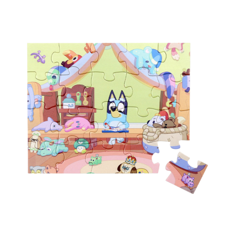 Bluey PUSSEL 20 BITAR Träleksaker Unisex Flerfärgad S