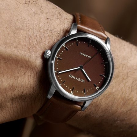 Colornetic | Brushed Steel Colour-changing Watch for Men - Wrist watches