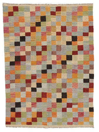 Dywan Kilim Ariana Trend 141X194 Pomarańczowy/Ciemny Żółty (Wełna, Afganistan)
