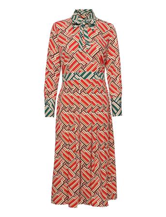 Madie Printed Dress Red Morris Lady