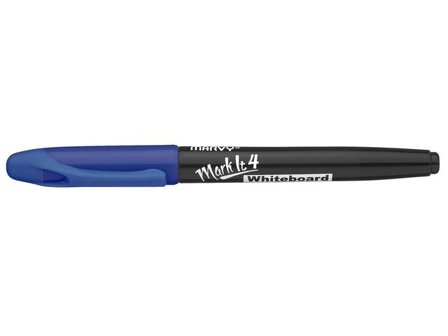 MARVY Whiteboardpenna, MarkIt 4, icke-permanent, alkoholbaserat bläck, 2 mm, mediumspets, blå - Lyreco - Kontorsmaterial - Pennor - Whiteboardpennor -