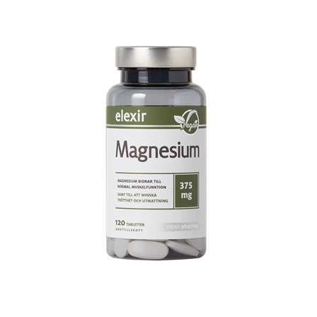 Elexir Pharma Magnesium 375 mg 120 tabletter