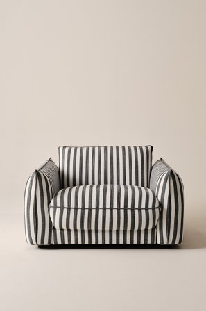 Jotex - Lenestol Svart/hvit - MOLTON - Kjøp Lenestoler hos Jotex