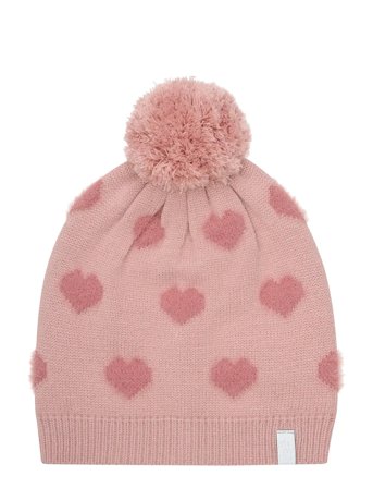 Minymo | Soft Teddy Pile Knit W. Hearts | 1-3Y