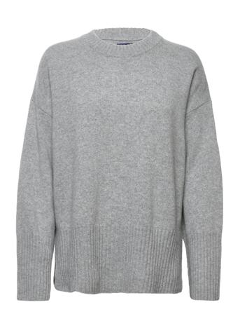 D1. Lounge C-Neck Sweater Pullover Grå GANT