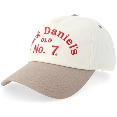 American Needle - White adjustable Czapka Z Daszkiem - Jack Daniels Roscoe Ivory/Tan A-frame Adjustable @ Hatstore