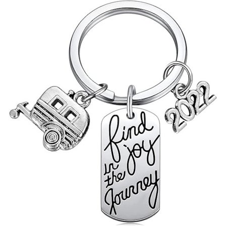 2022 Hitta Glädjen i Resan Nyckelring Glad Campare Husbil Husvagn Nyckel