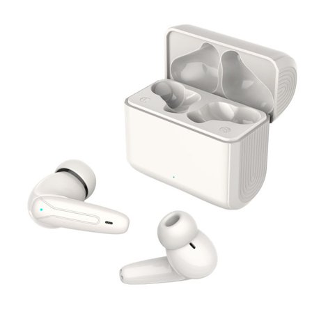 TW500 trådløse Bluetooth-ørepropper - True stereo, støjreduktion, 4 t spilletid, hurtig 2 t opladning White