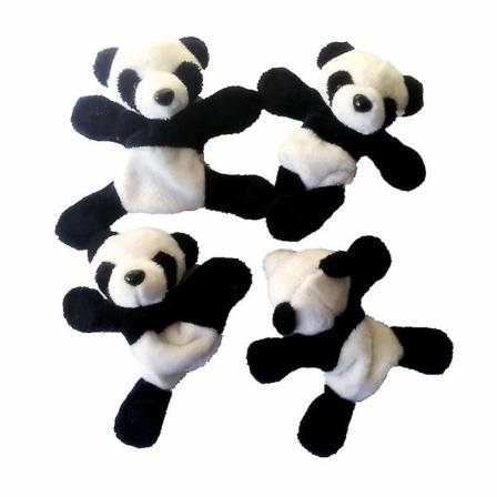 1 stk Søde Bløde Plys Panda Køleskabsmagnetklistermærker