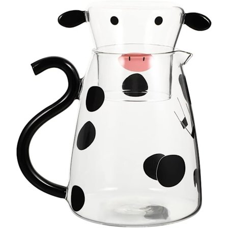 Glaskande Tegneserie Sengebord Vand Karaffel Drikkekande Varm Koldt Vandkande med Kop til Juice Mælk Kaffe Iste
