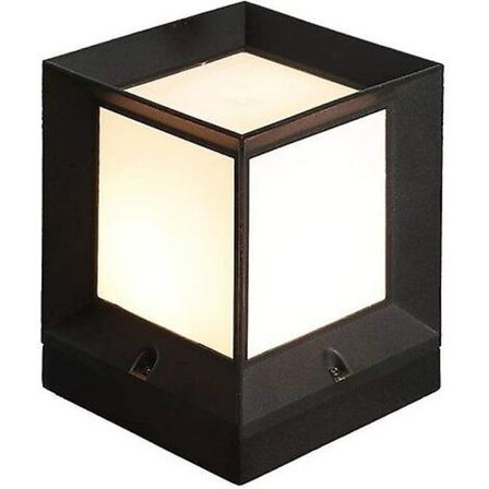 Ip55 Vanntett Aluminium LED Gjerdelampe Hage Landskap Plenlampe Utendørs Bordlampe Søylykt Villa Portstolpe Lys