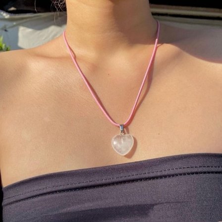 Kjærlighet Halskjede Ametyst anheng 1 1