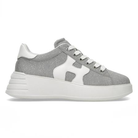 Hogan, Sneakers Grijs, Dames, Maat:36 EU,leer