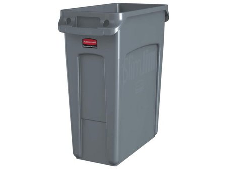 Rubbermaid Commercial Products Papperskorg Slim Jim 60L grå - Lyreco - Städ och hygien - Avfallshantering och källsortering - Sortering och 