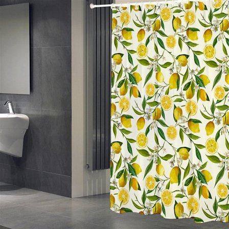 180 * 120 (Sitruuna) Suihkuverho Vedenpitävä Polyesteri Homehtumisenkestävä