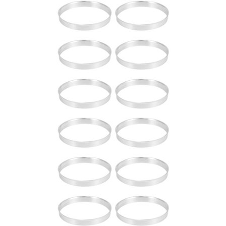 12 x Universal Aluminium Navhjul Ring Distanser 74.1mm O/D 72.6mm I