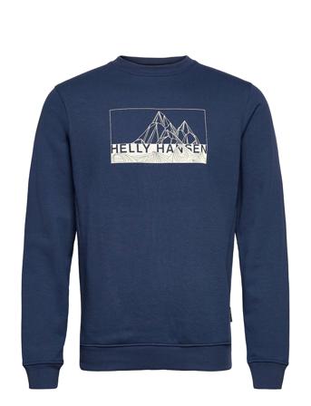 F2F Cotton Sweater Svetari Collegepaita Sininen Helly Hansen