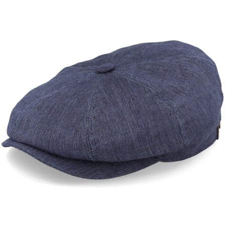 Stetson - Blå flatcap Keps - Hatteras Linen Blue Flat Cap @ Hatstore