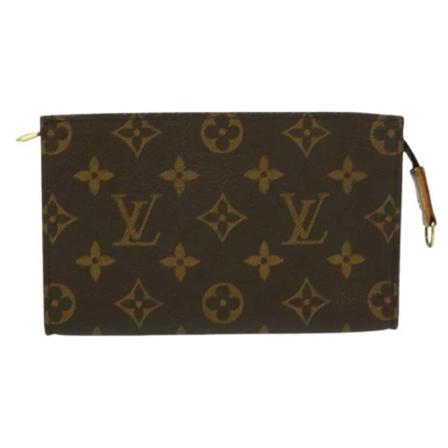 Louis Vuitton Vintage, Pre-owned Canvas pouches Bruin, Dames, Maat:ONE Size,leer