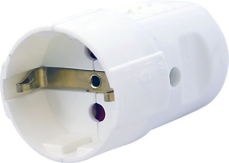 VALUX SKJØTEKONTAKT HVIT JORDET