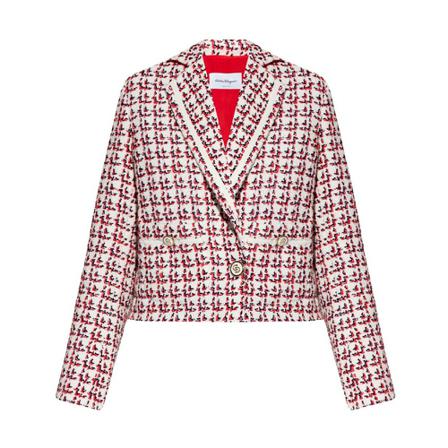 Salvatore Ferragamo, Blazer with pockets Rood, Dames, Maat:S