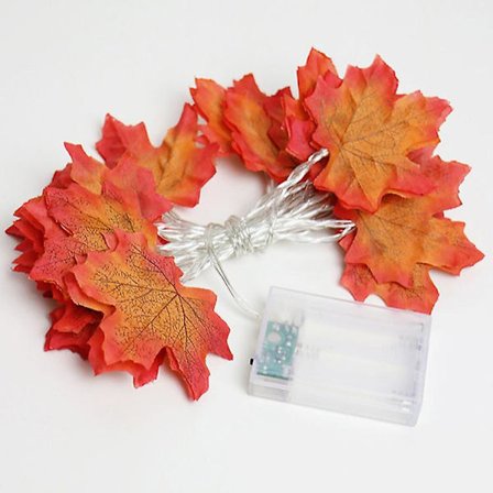 Værelse Dekoration streng Lys Gård Farve Lys Festival Halloween Lys streng 1,5 m 10 lamper batteri model (varmt lys)