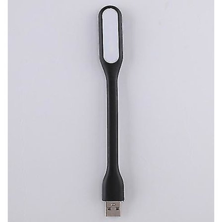 Boklampa, LED USB mini nattlampa 5v 1.2w Power Bank Läslampa (svart)