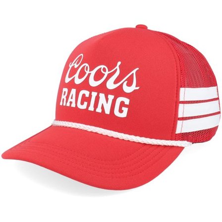American Needle - Röd trucker Keps - Coors Talladega Red A-Frame Trucker @ Hatstore
