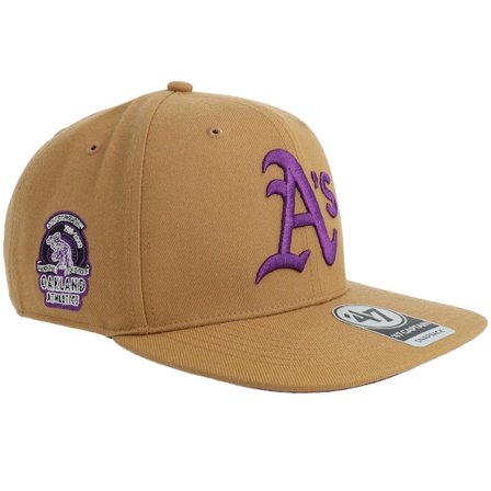 47 Brand - MLB Beige snapback Cap - Hatstore Exclusive x Oakland Athletics Cooperstown Sure Shot Ok Athletics Camel Snapback @ Hatstore