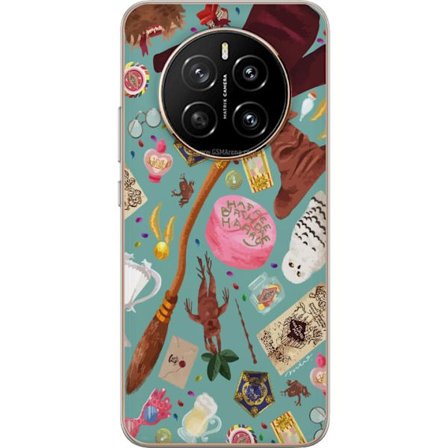 Yhteensopiva Puhelinkuori Honor Honor Magic7 Maaginen kuvaus velhon sauva, hatun ja mielikuvituksellisten esineiden kanssa leikkisässä satumaisessa