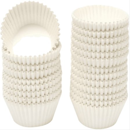 600 Stora Vita Muffinsformar Livsmedelsgodkända Jumbo Bakformar Papper Luktfria