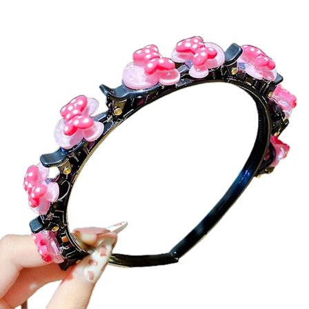 Sød Hårsløjfe med Klips Multifunktionel Prinsesse Hårbånd Farverige Hårtilbehør