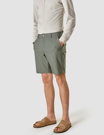 Shaping New Tomorrow - Essential Shorts - Green Melange - Male - Size 32/