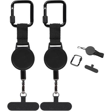 2/3-pakka sisäänvedettävä varkaudenestopuhelinhihna, säädettävä puhelinteline hiihtoon ja ulkoiluun