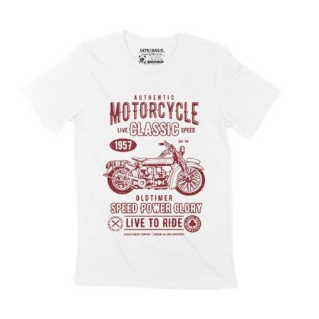 Authentic Motorcycle Classic 1957 T-shirt för män - Vintage Biker - Authentic Motorcycle Classic 1957 - Vintage Biker - 66 år
