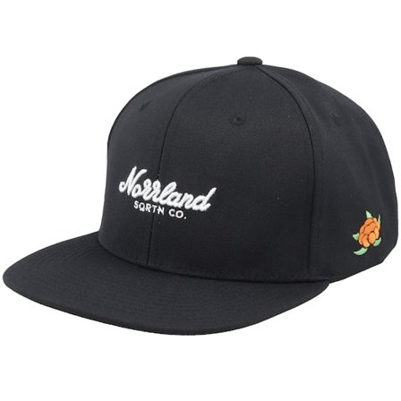 SQRTN - Script Cap Black Snapback Snapback Black Cap - @ Hatstore
