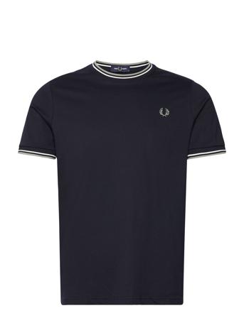 Twin Tipped T-Shirt T-shirts Short-sleeved Marineblå Fred Perry*Betinget Tilbud