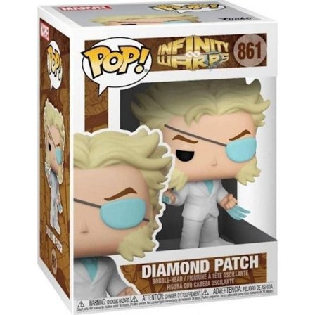 POP Marvel Infinity Warps Diamond Patch Figur - FUNKO - 9 cm - Svart - Marvel - Pop!