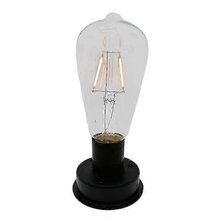 1 stk. Solar LED Wolfram Filament Pære 2800K Automatiske Lyssensorer Hegn Natlys til Havelampe (8,5 cm)