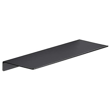 Metallvegghyller, sorte flytende hyller, baderomshyller, W