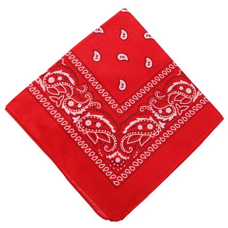 Bandana Skjerf Sjal Snusnäsduk Paisleymønster Rød rød