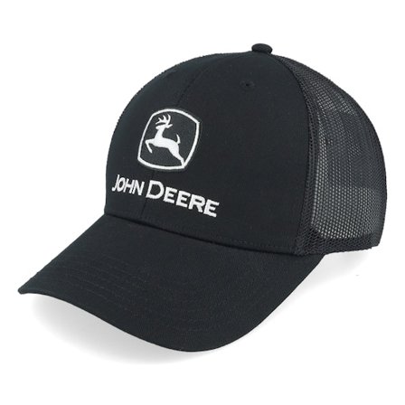 John Deere - Black trucker Czapka Z Daszkiem - Current Embroidery Black Trucker @ Hatstore